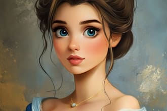 draw your photo portrait in disney portrait style