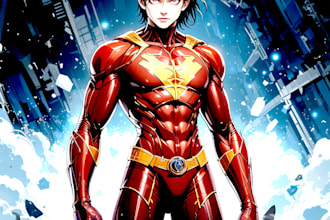 draw favorite superhero character and comic for you
