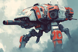 make a detailed warhammer illustration, paint warhammer
