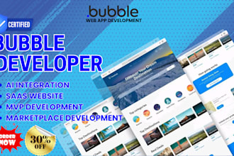 bubble io mobile app developer ai bubble app saas mvp chatgpt CRM chatbot
