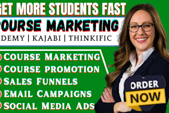 do kajabi online course promotion thinkific learnworlds marketing funnel