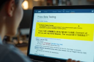 user test beta test your website or game for usability and bugs