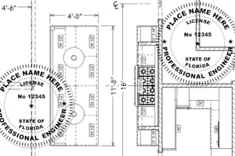 licensed engineered, framing plan, city permit drawing for nj, ny, az pe stamp