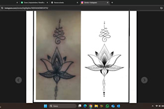 custom tattoo design based on your idea
