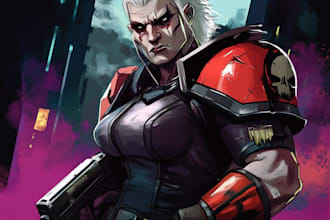 draw your star wars, warhammer 40k or starcraft character