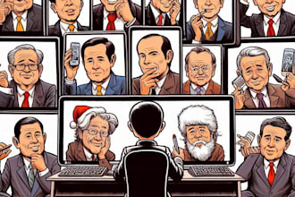 make a editorial or political cartoons for you