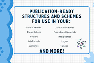 create clean and professional chemdraw chemical structures