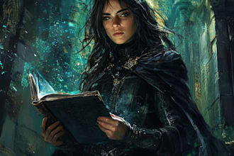 draw semi realistic character, portrait, concept art
