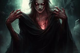 made fantasy horror character art depending on your concept