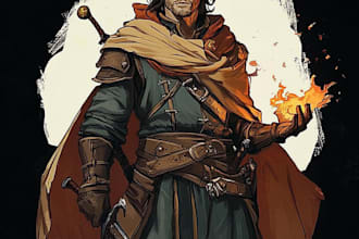 draw dnd character art and dnd character art