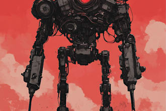 draw mecha robot armor character concept for you