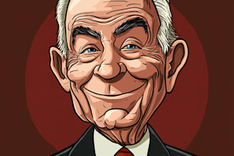 make a political cartoon character design