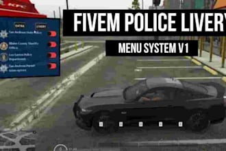 design custom livery for fivem ems, police, sports vehicles, bikes, chain, ped