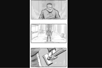 do nsfw comic book manga or webcomic style storyboard animation comic lettering
