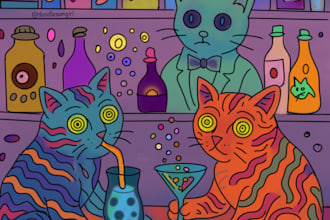 illustrate custom doodle art