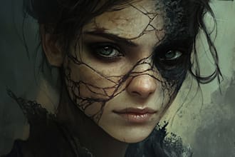 create a horror or fantasy character art