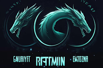 design a custom fantasy, rpg, sci fi animated game logo