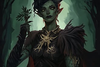 design realistic characters, concept art and illustrations