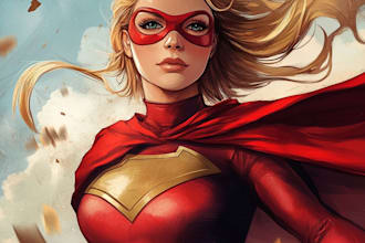 draw your as superhero or other fictional character