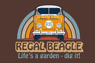 design a unique retro vintage badge logo for your brand