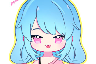 draw a cute custom pngtuber character for you