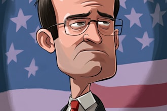 make a political cartoon or illustration