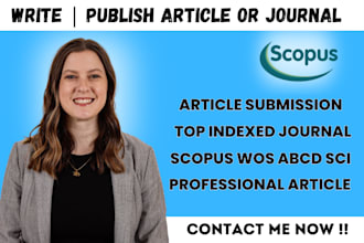 publish or write article in scopus ssci scie indexed journal google citation
