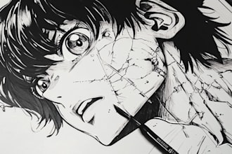 create your japanese custom tattoo design and illustration