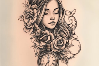 do custom tattoo design , anime , traditional or realistic sleeve tattoo artist