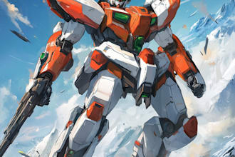 draw concept mecha robot for your character