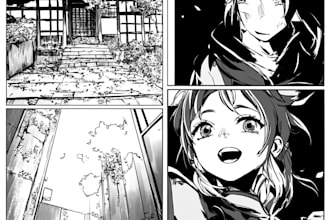 draw amazing comic or manga page with my style