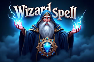 do awesome wizard spell esport mascot logo design