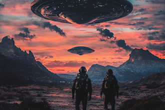 draw scifi futuristic vehicle aircraft spaceship for you