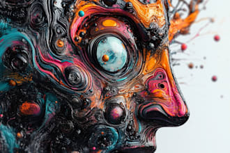 make creative abstract art for you