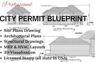 city permit blueprints architect deck patio shed house plans adu garage drawing
