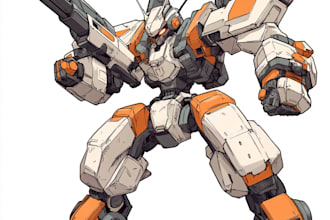 draw any style mecha robot illustrations
