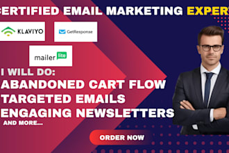 set up list segmentation newsletters squeeze page getresponse klaviyo mailerlite