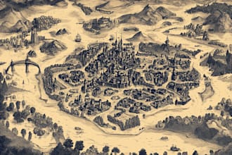 make a fantasy map for rpg fantasy