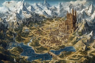 make your fantasy map for rpg, novels and games