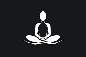 draw fashion spa yoga wellness beauty and health logo