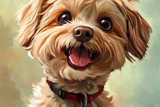 draw a caricature of your dog cat or other pet