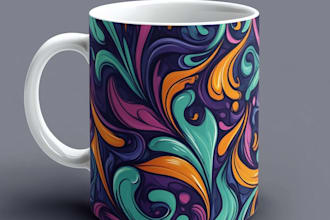 make custom typography mug design