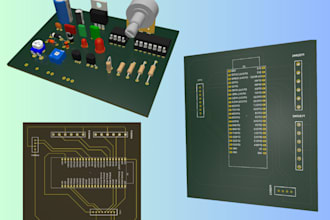 design pcb simulate schematic on proteus and provide layouts