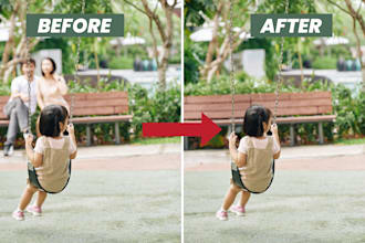 professionally remove unwanted objects or people from your photos