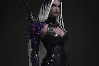 make illustrations, book cover, dark art, fantasy, fan art