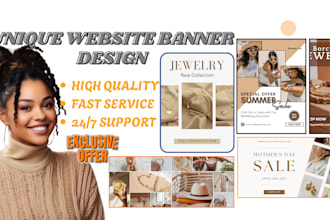 create a unique shopify website banner design
