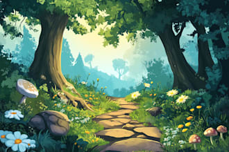 do  breathtaking environmental concept art