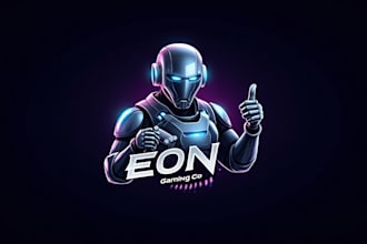 do robot esport mascot logo design