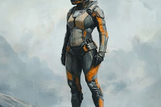 create character art for star wars, video games, or science fiction