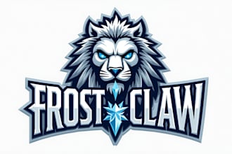 design outstanding frost claw mascot logo for you  with unlimited revision